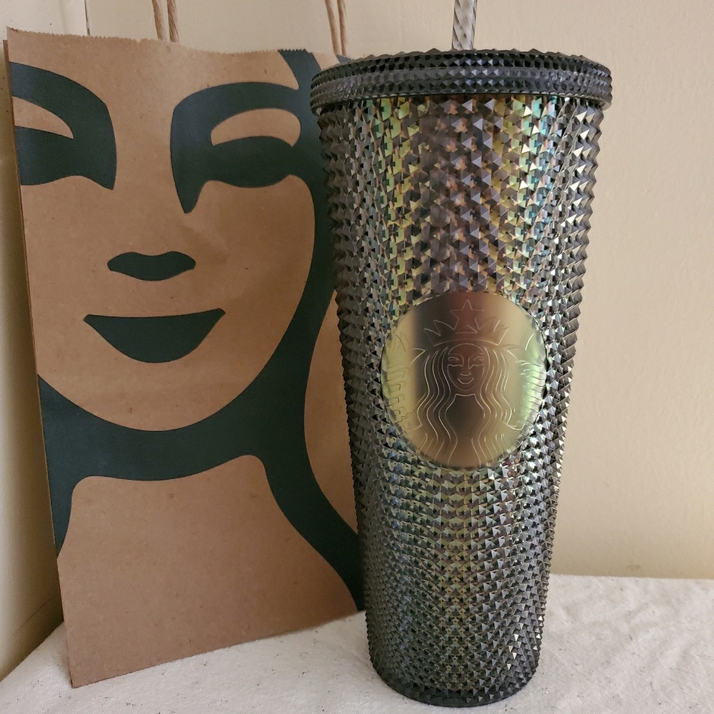 Fall 2020 Starbucks black studded tumbler